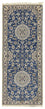 Alfombra de pasillo Alfombra Persa - Nain - Real - 198 x 83 cm - azul