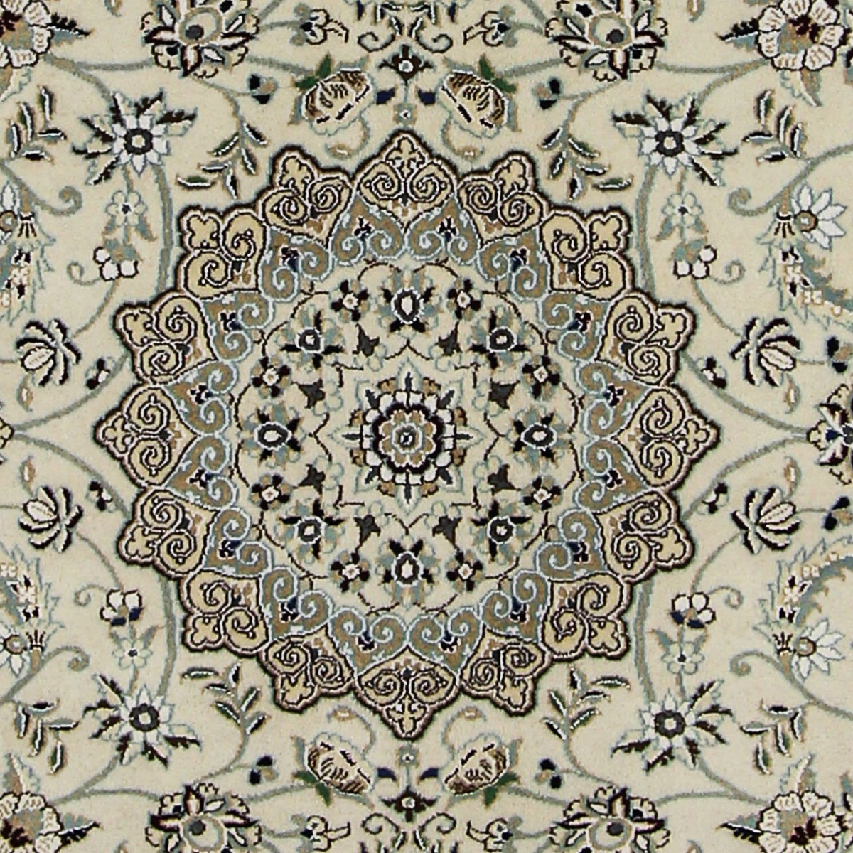 Alfombra Persa - Nain - Real - 205 x 147 cm - beige
