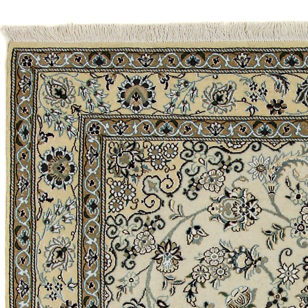 Alfombra Persa - Nain - Real - 205 x 147 cm - beige