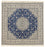 Alfombra Persa - Nain - Real cuadrado - 250 x 250 cm - azul