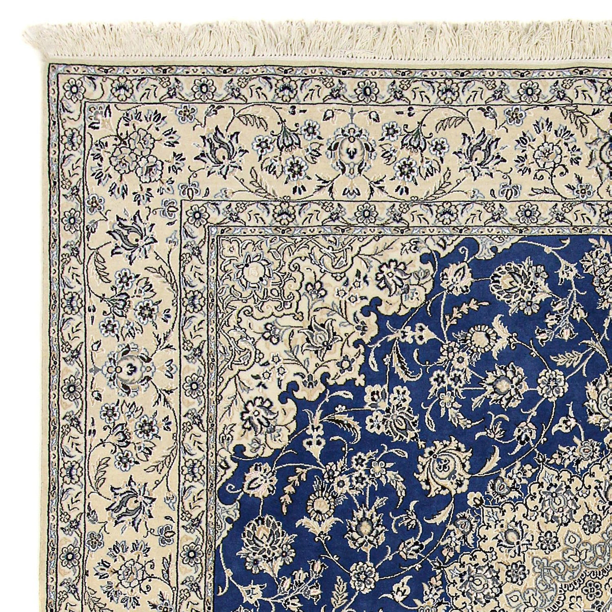 Alfombra Persa - Nain - Real cuadrado - 250 x 250 cm - azul