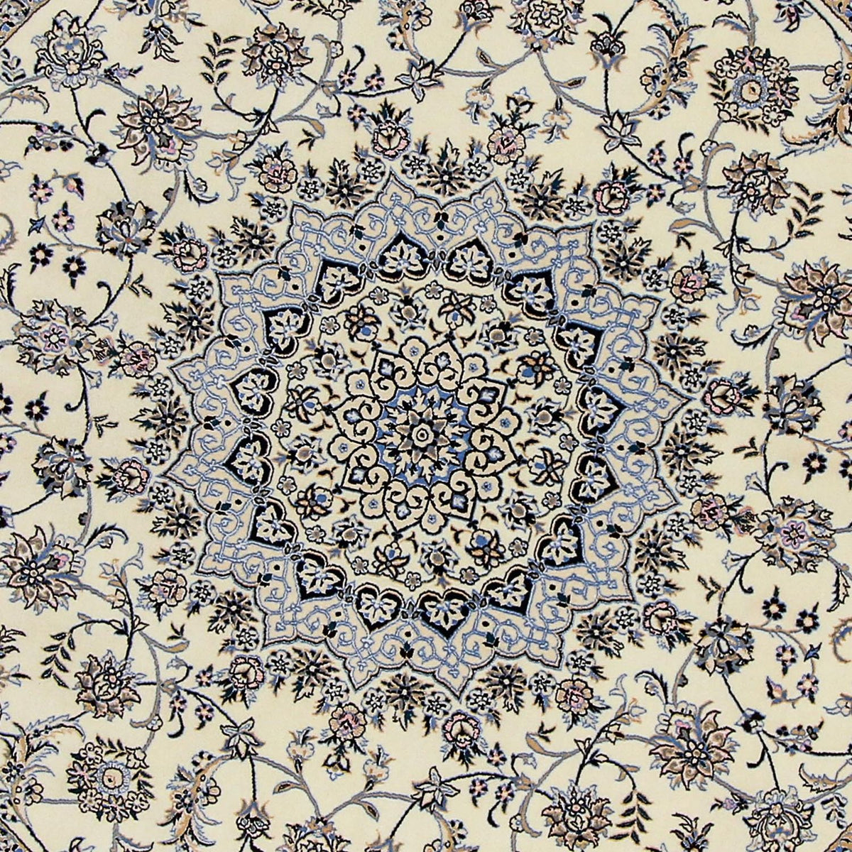 Alfombra Persa - Nain - Prima redondo - 200 x 200 cm - beige