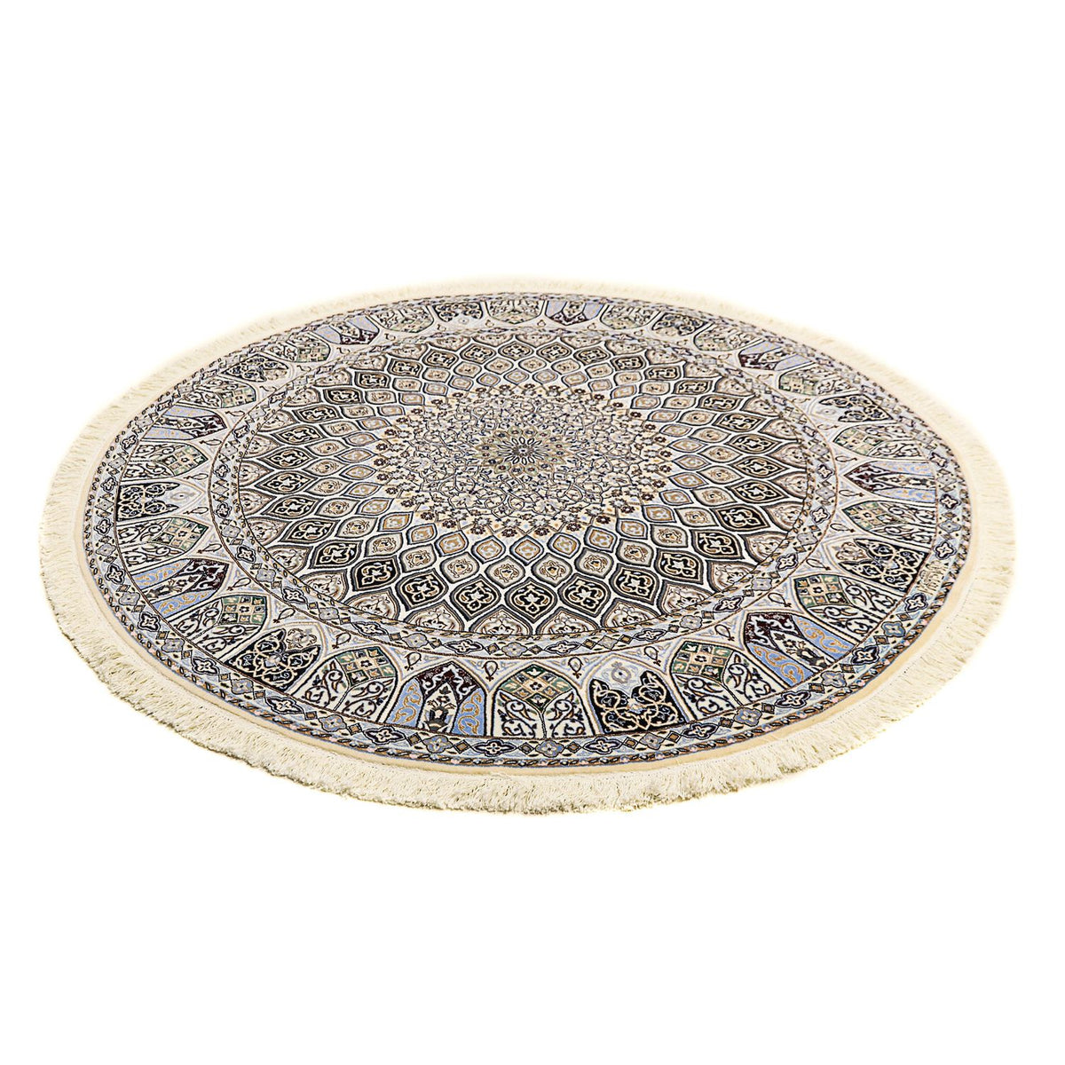 Alfombra Persa - Nain - Prima redondo - 200 x 200 cm - beige