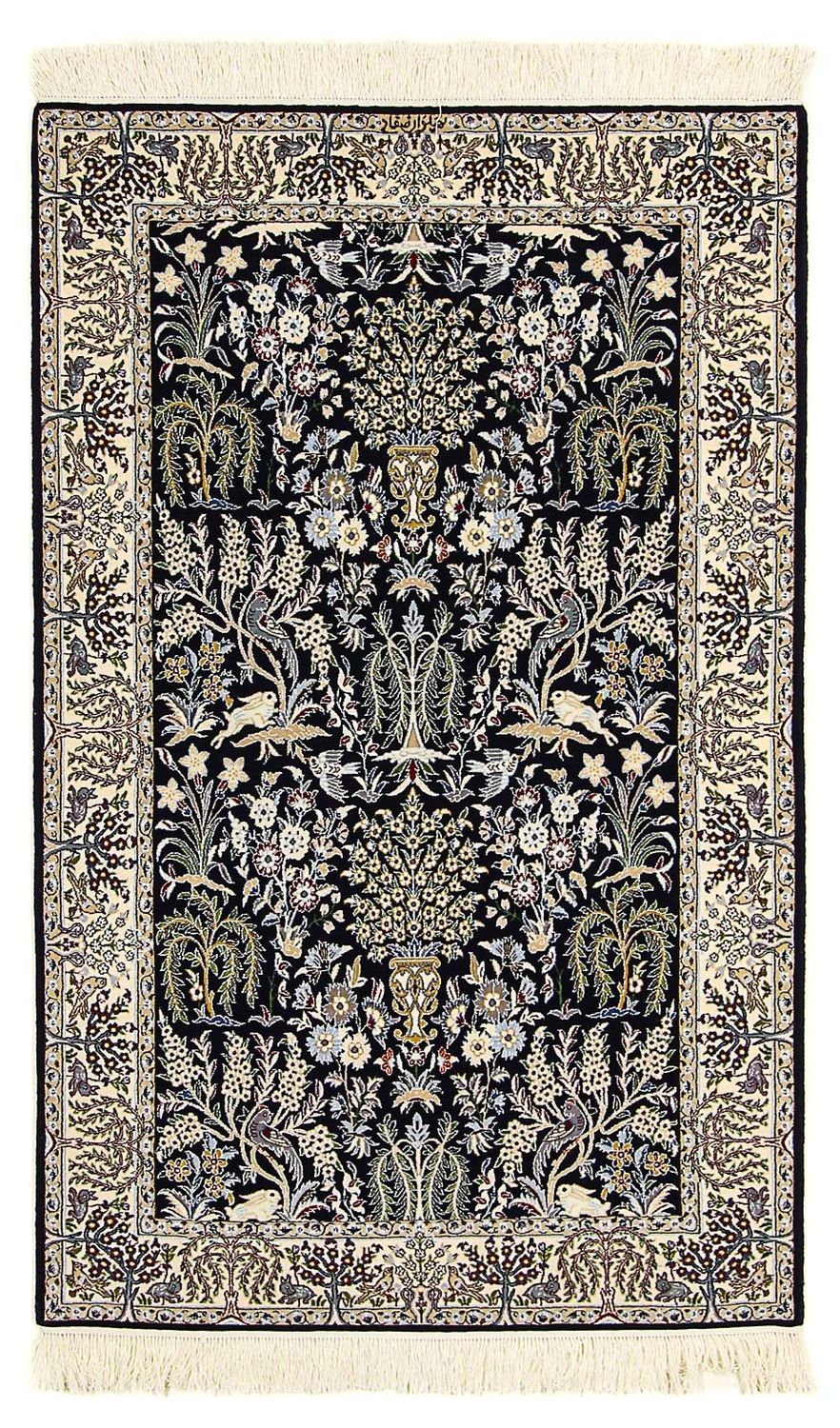 Alfombra Persa - Nain - Prima - 157 x 100 cm - azul oscuro