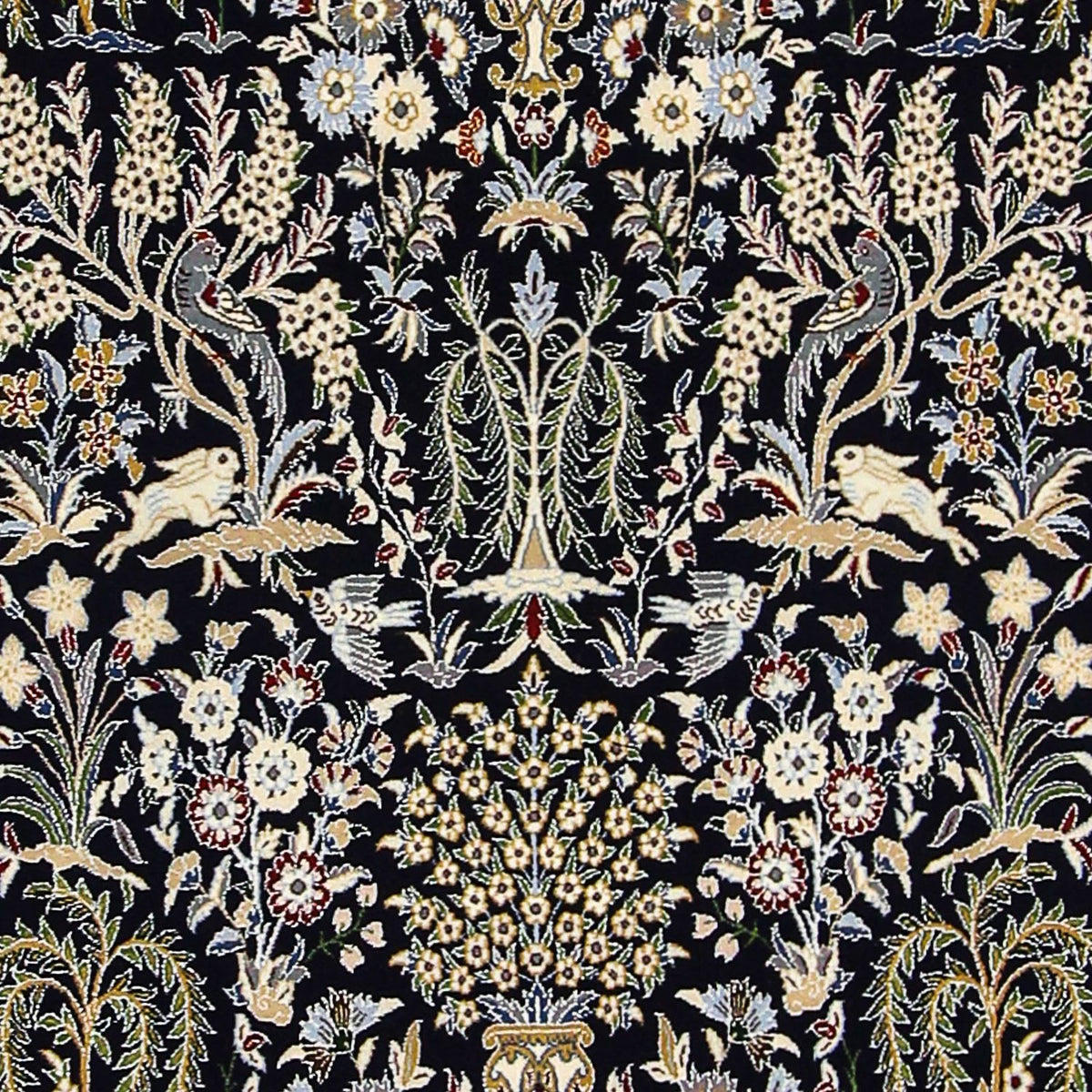 Alfombra Persa - Nain - Prima - 157 x 100 cm - azul oscuro