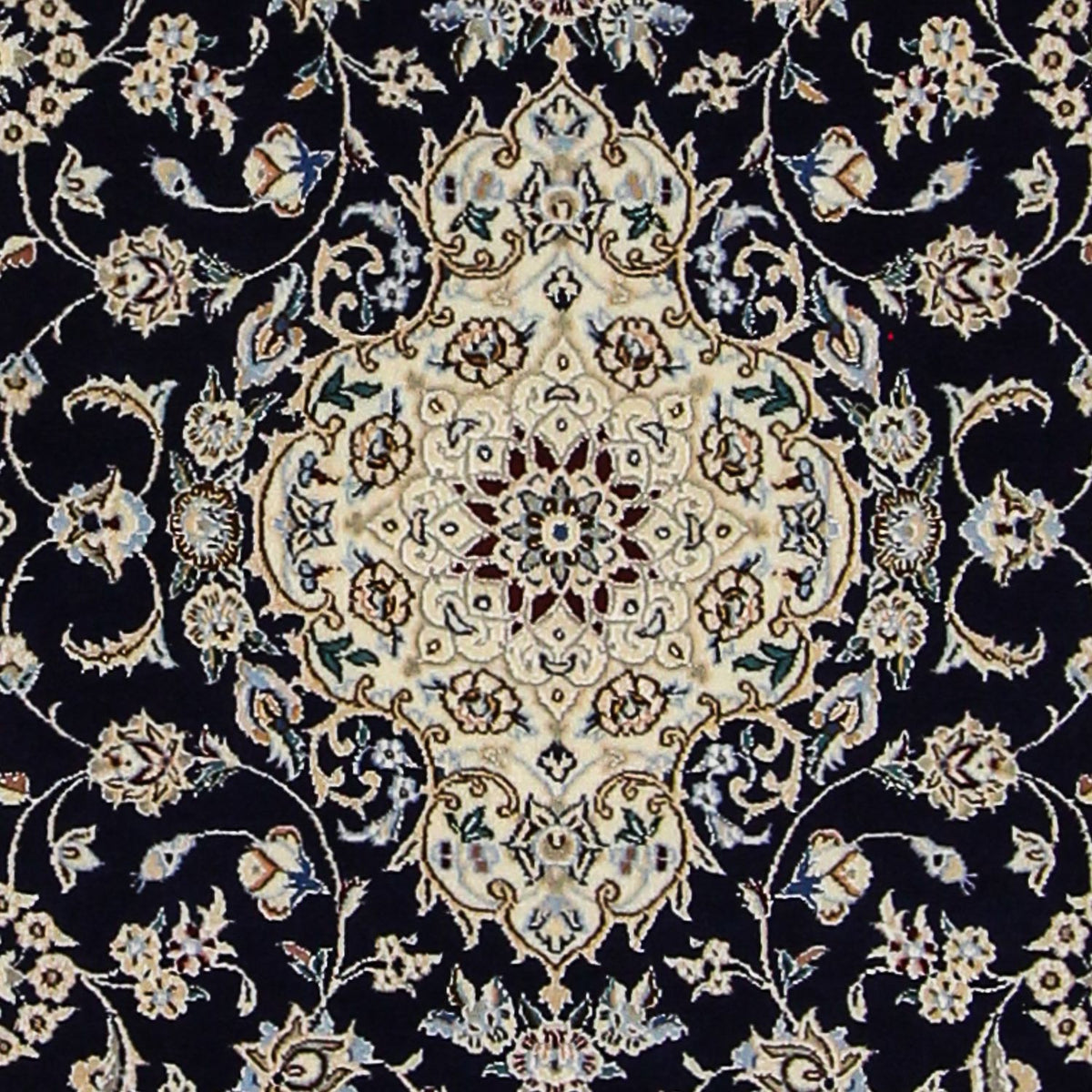 Alfombra Persa - Nain - Prima - 123 x 80 cm - azul oscuro