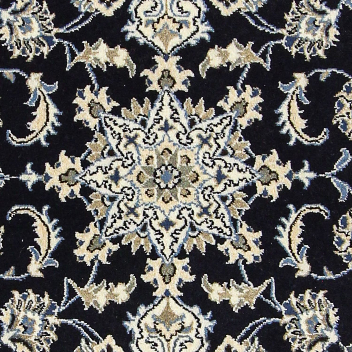 Alfombra de pasillo Alfombra persa - Nain - 290 x 78 cm - azul oscuro