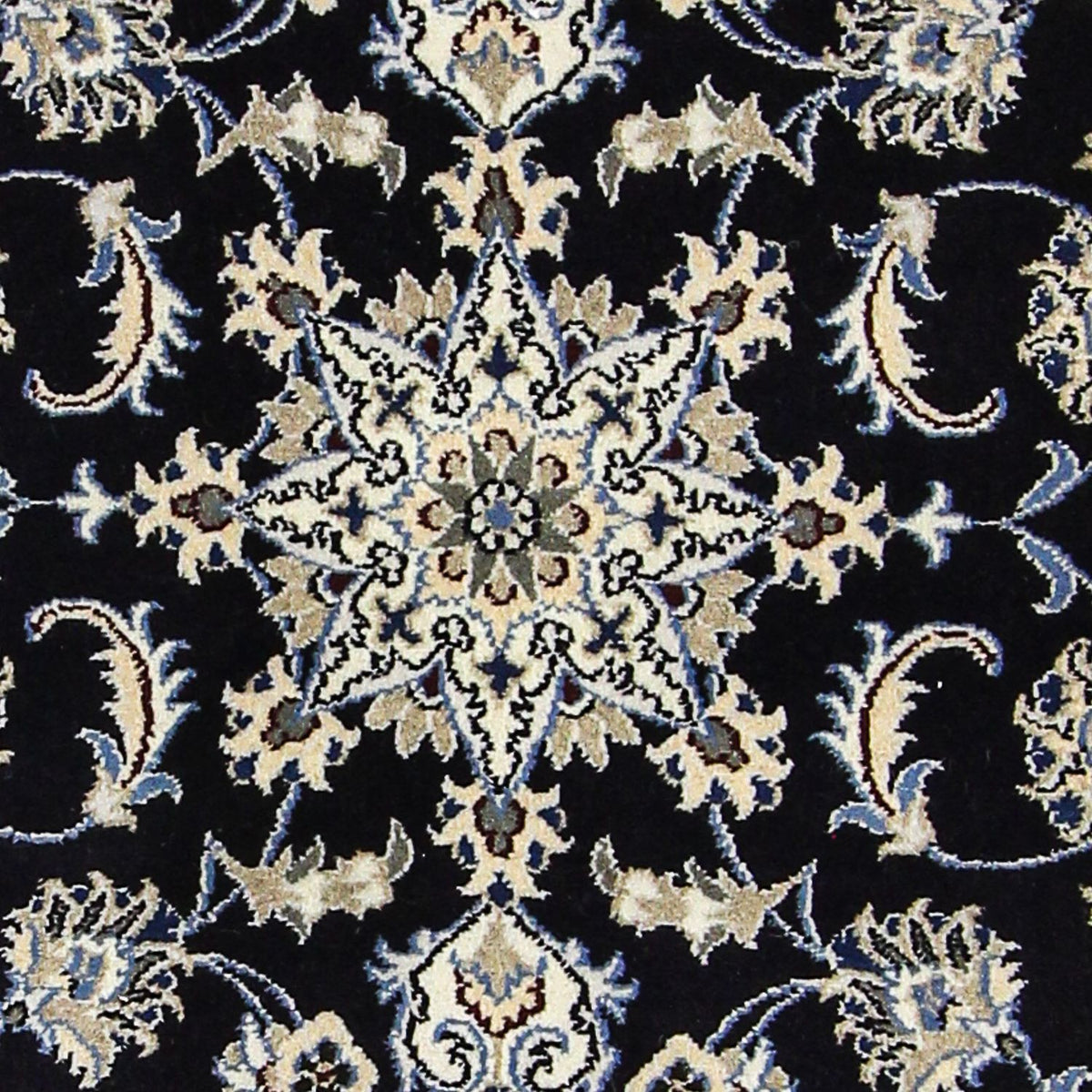 Alfombra de pasillo Alfombra persa - Nain - 290 x 80 cm - azul oscuro