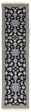 Alfombra de pasillo Alfombra persa - Nain - 297 x 76 cm - azul oscuro