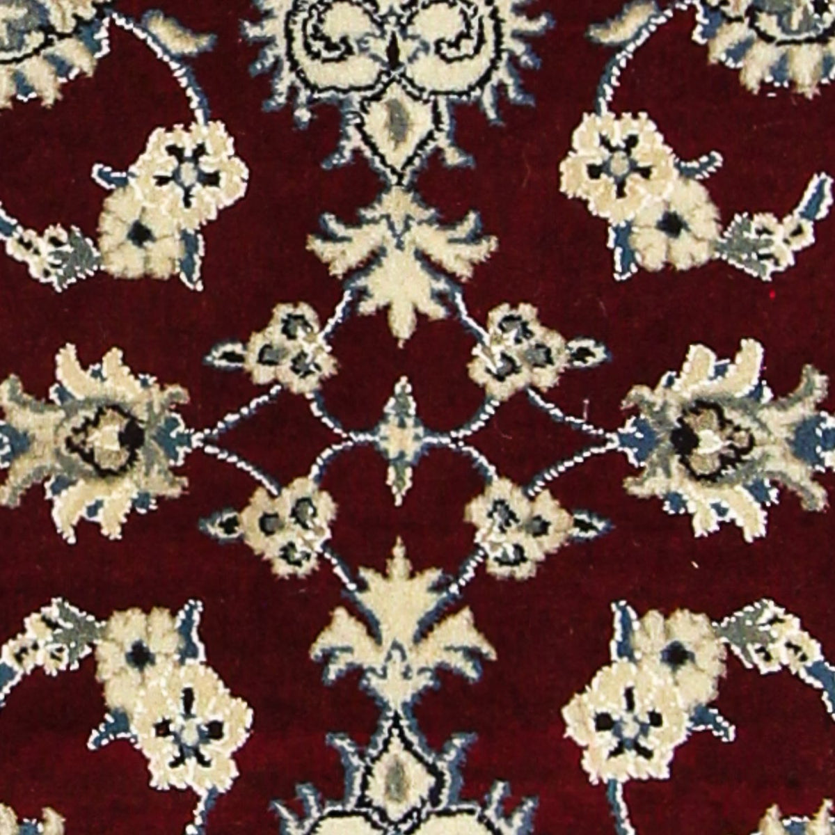 Alfombra de pasillo Alfombra persa - Nain - 197 x 80 cm - rojo oscuro
