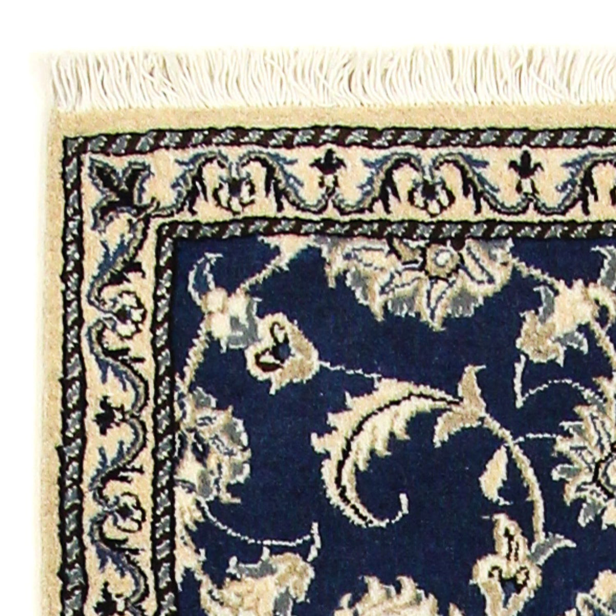 Alfombra de pasillo Alfombra persa - Nain - 243 x 78 cm - azul