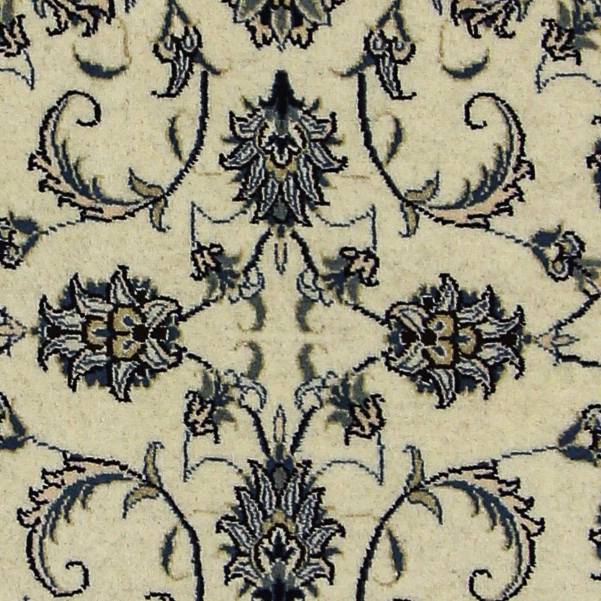 Alfombra de pasillo Alfombra persa - Nain - 253 x 80 cm - beige