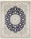 Alfombra Persa - Nain - Real - 304 x 250 cm - azul oscuro