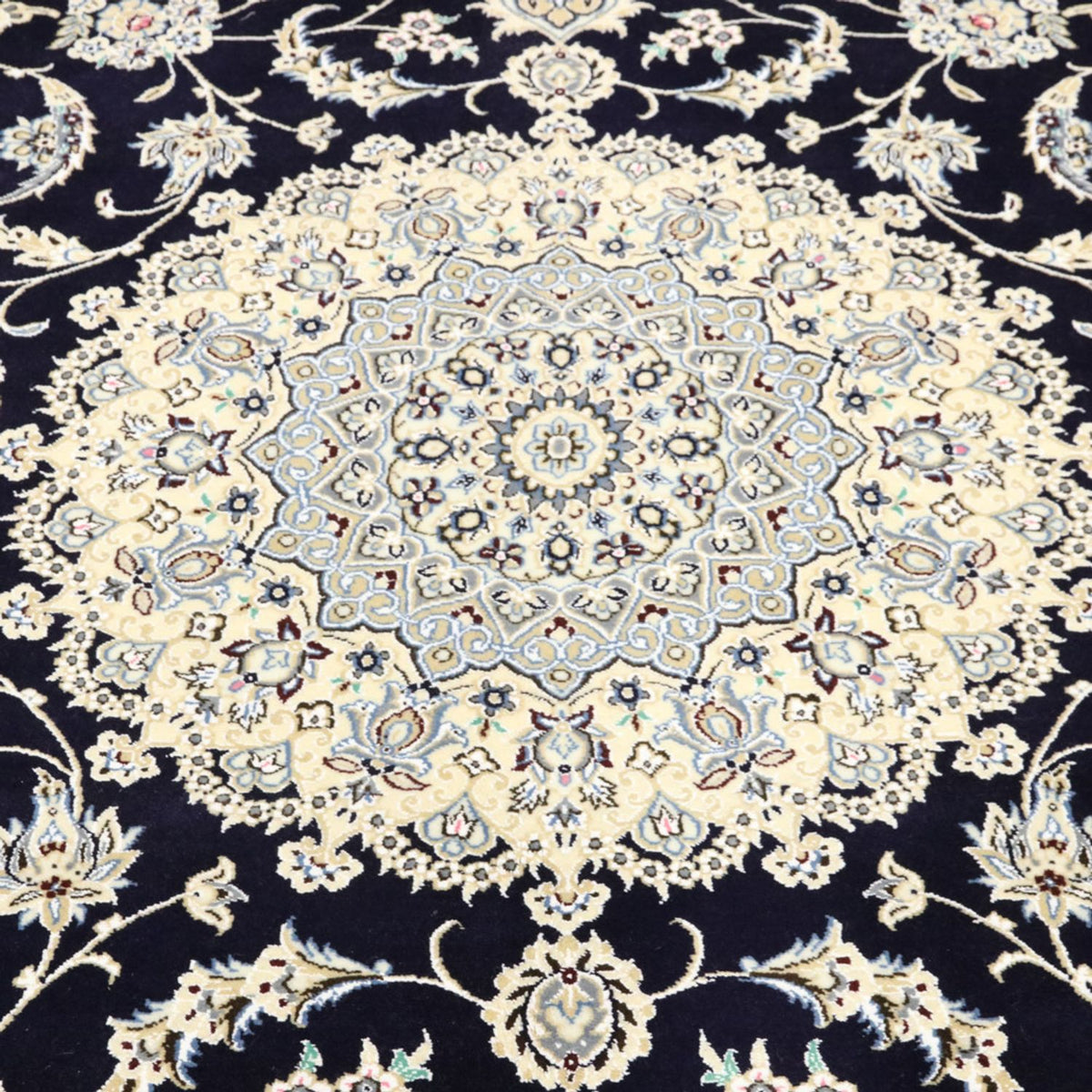 Alfombra Persa - Nain - Real - 350 x 246 cm - azul oscuro