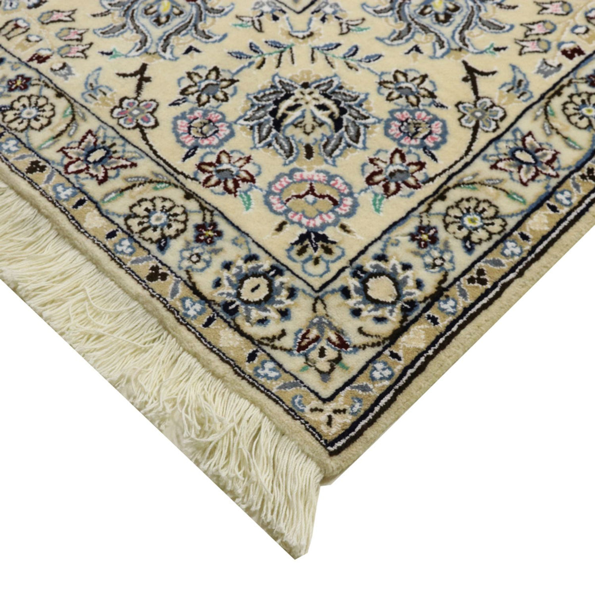 Alfombra Persa - Nain - Real - 350 x 246 cm - azul oscuro