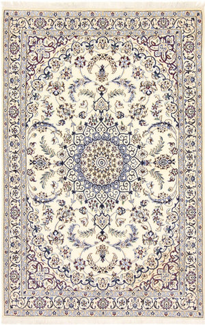 Alfombra Persa - Nain - Real - 180 x 118 cm - crema