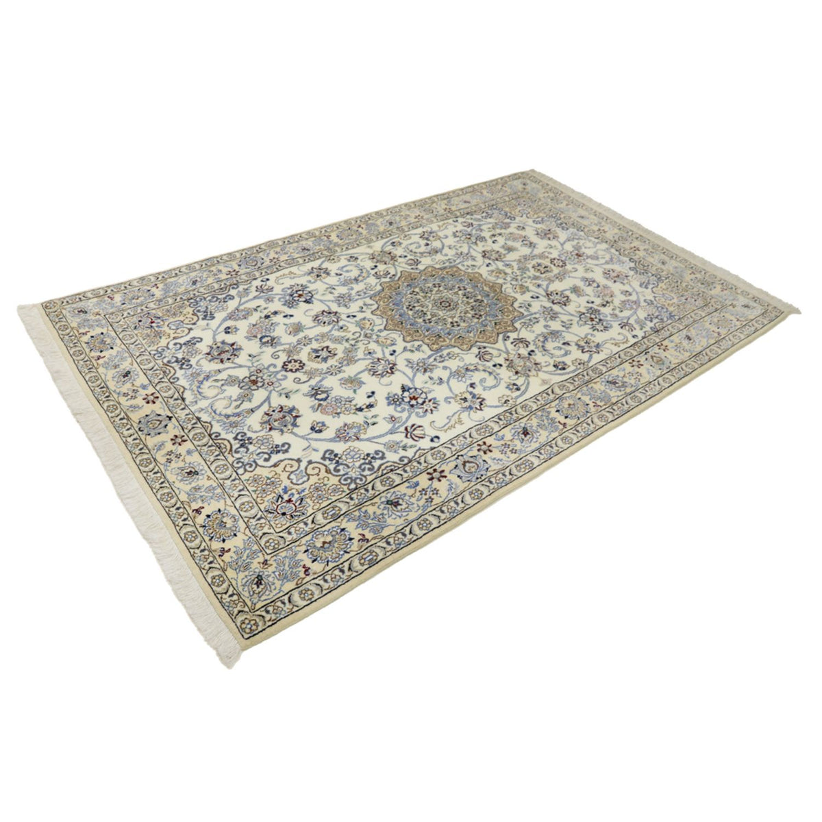Alfombra Persa - Nain - Real - 211 x 133 cm - beige