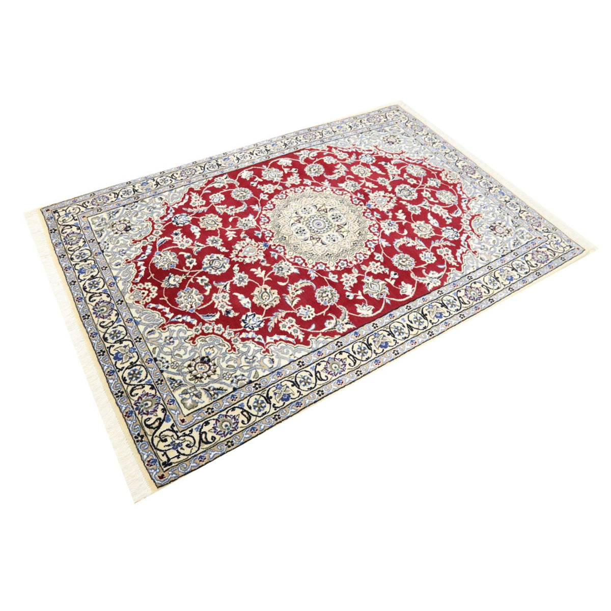 Alfombra Persa - Nain - Real - 175 x 118 cm - rojo