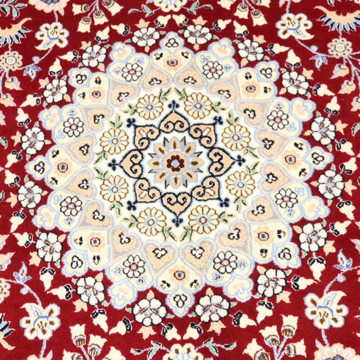 Alfombra Persa - Nain - Real - 200 x 132 cm - rojo