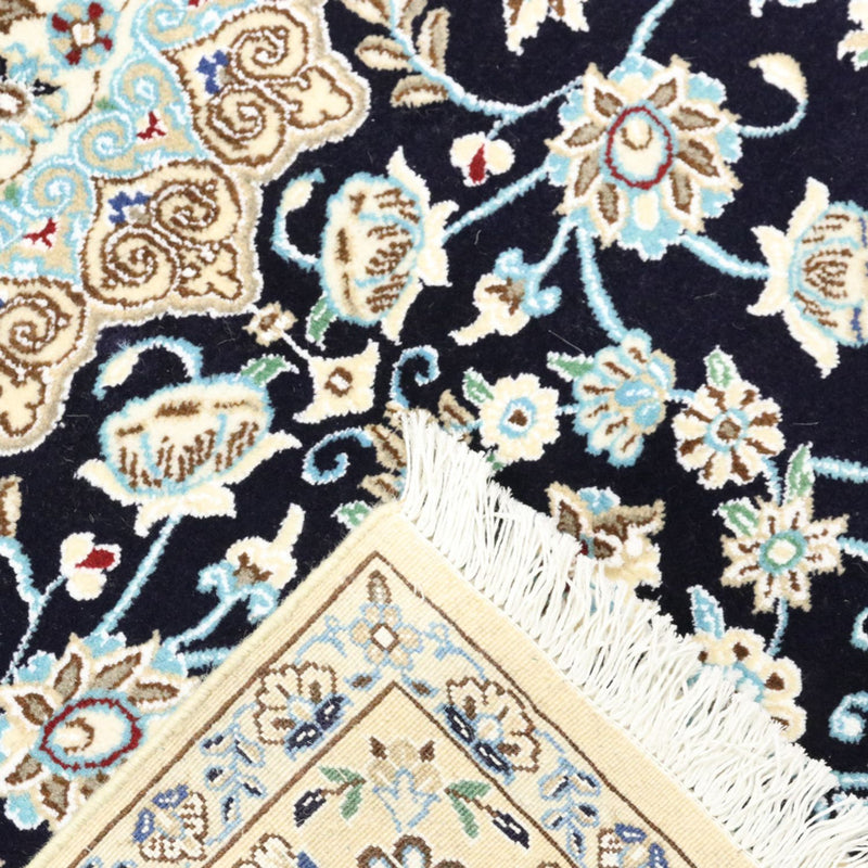 Alfombra Persa - Nain - Real - 206 x 147 cm - rojo vino