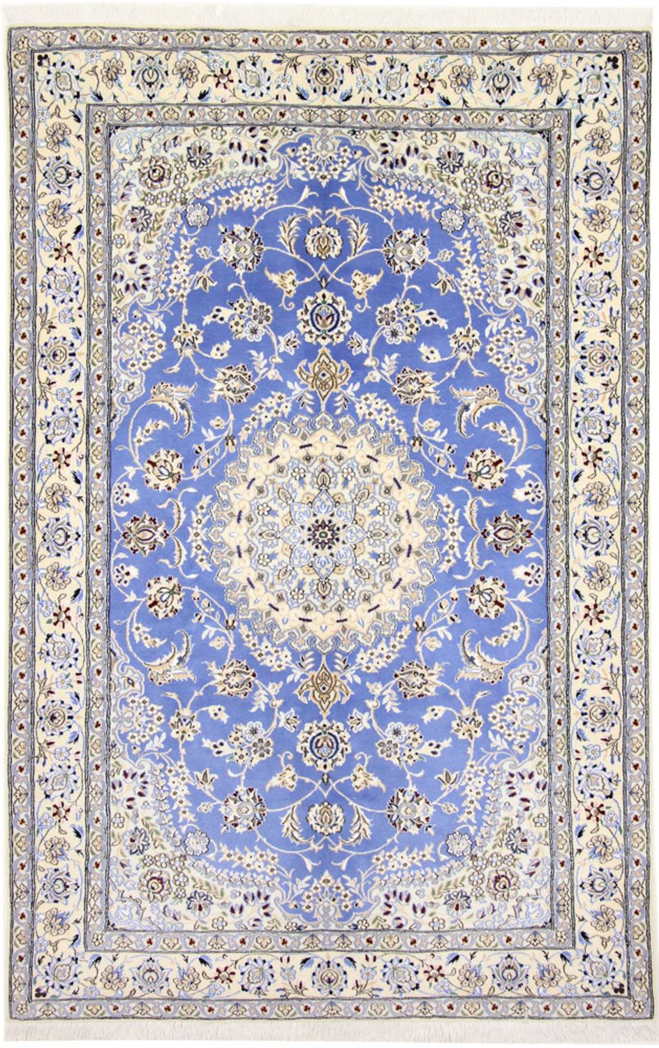 Alfombra Persa - Nain - Real - 248 x 158 cm - azul