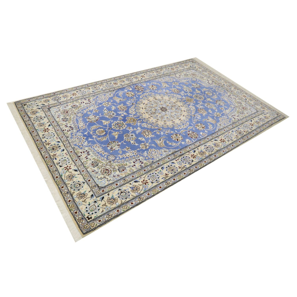 Alfombra Persa - Nain - Real - 248 x 158 cm - azul