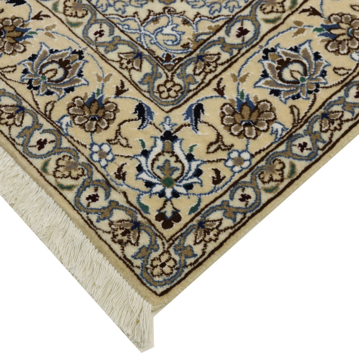 Alfombra Persa - Nain - Real - 233 x 155 cm - rojo vino