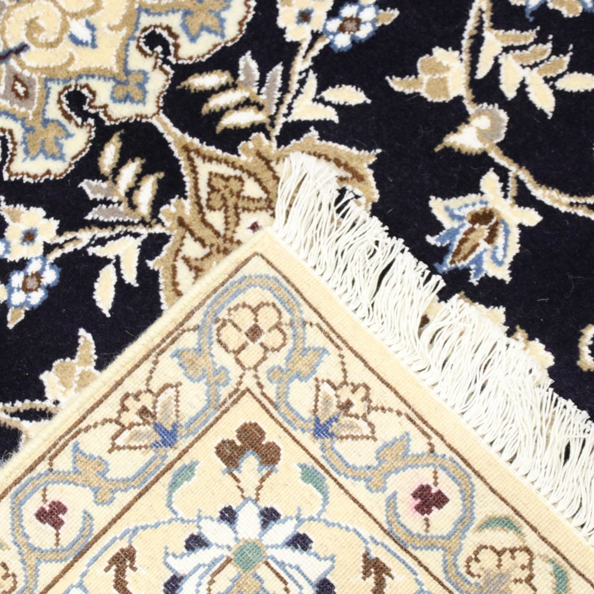 Alfombra Persa - Nain - Real - 233 x 155 cm - rojo vino