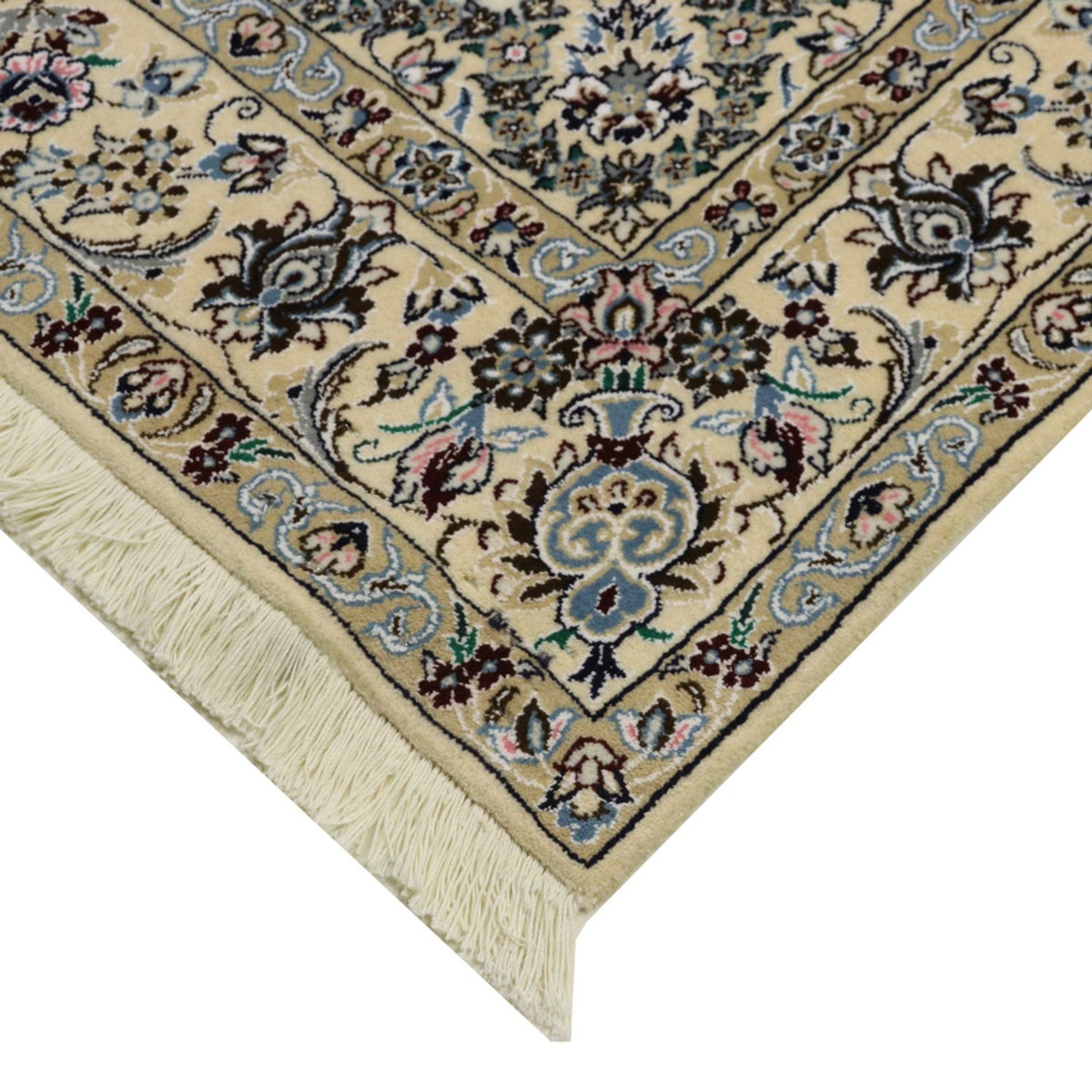 Alfombra Persa - Nain - Real - 259 x 156 cm - verde