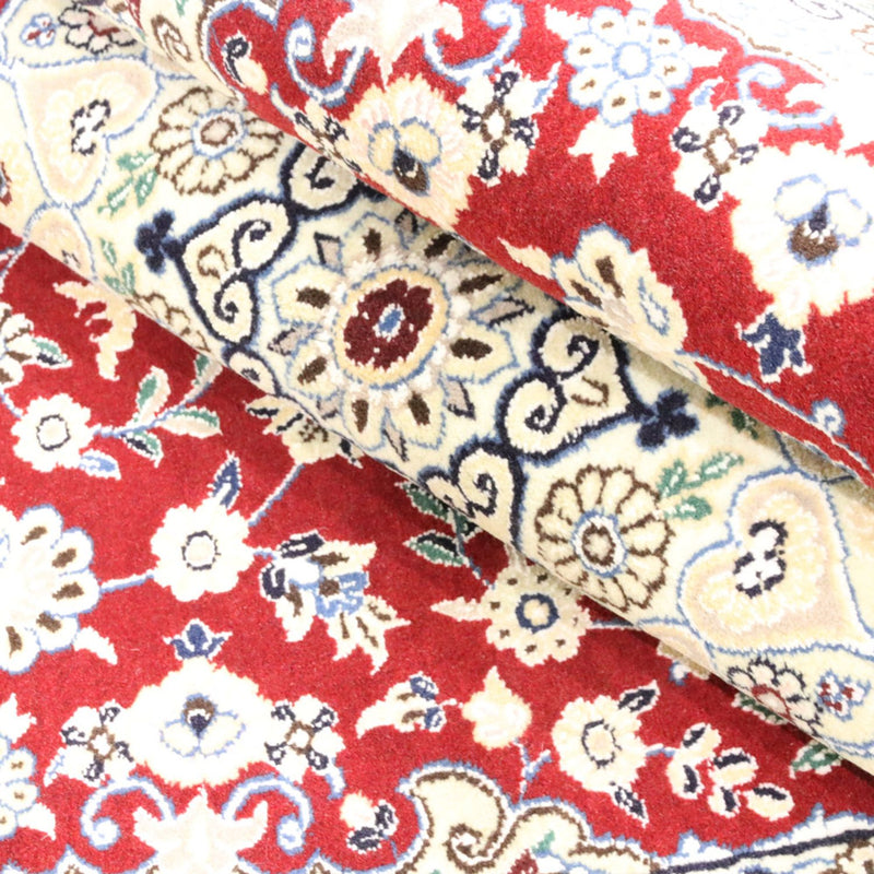 Alfombra Persa - Nain - Real - 218 x 156 cm - rojo