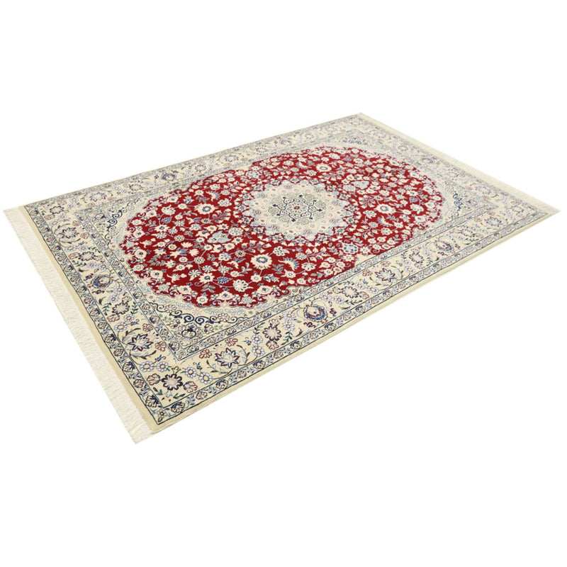 Alfombra Persa - Nain - Real - 218 x 156 cm - rojo
