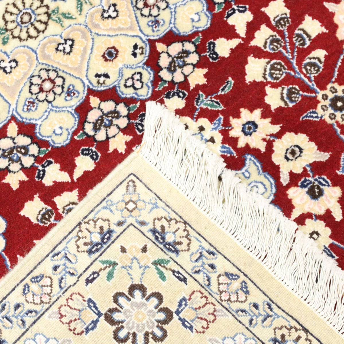 Alfombra Persa - Nain - Real - 218 x 156 cm - rojo
