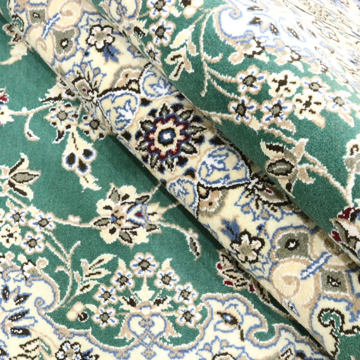 Alfombra Persa - Nain - Real - 250 x 156 cm - verde