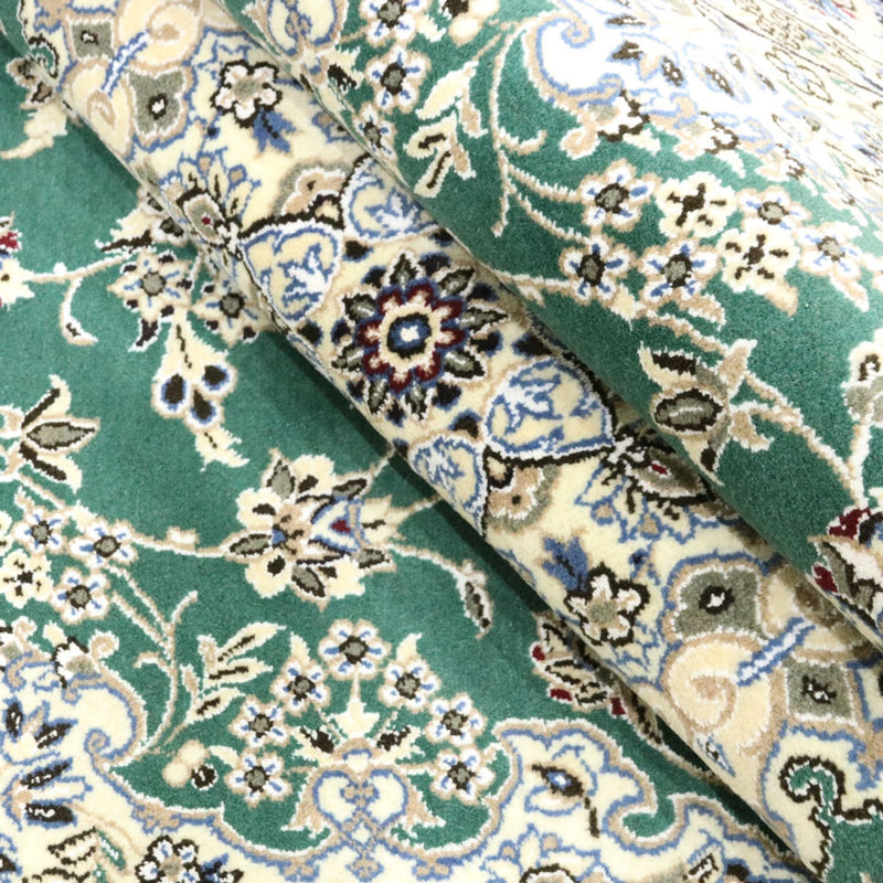 Alfombra Persa - Nain - Real - 250 x 156 cm - verde