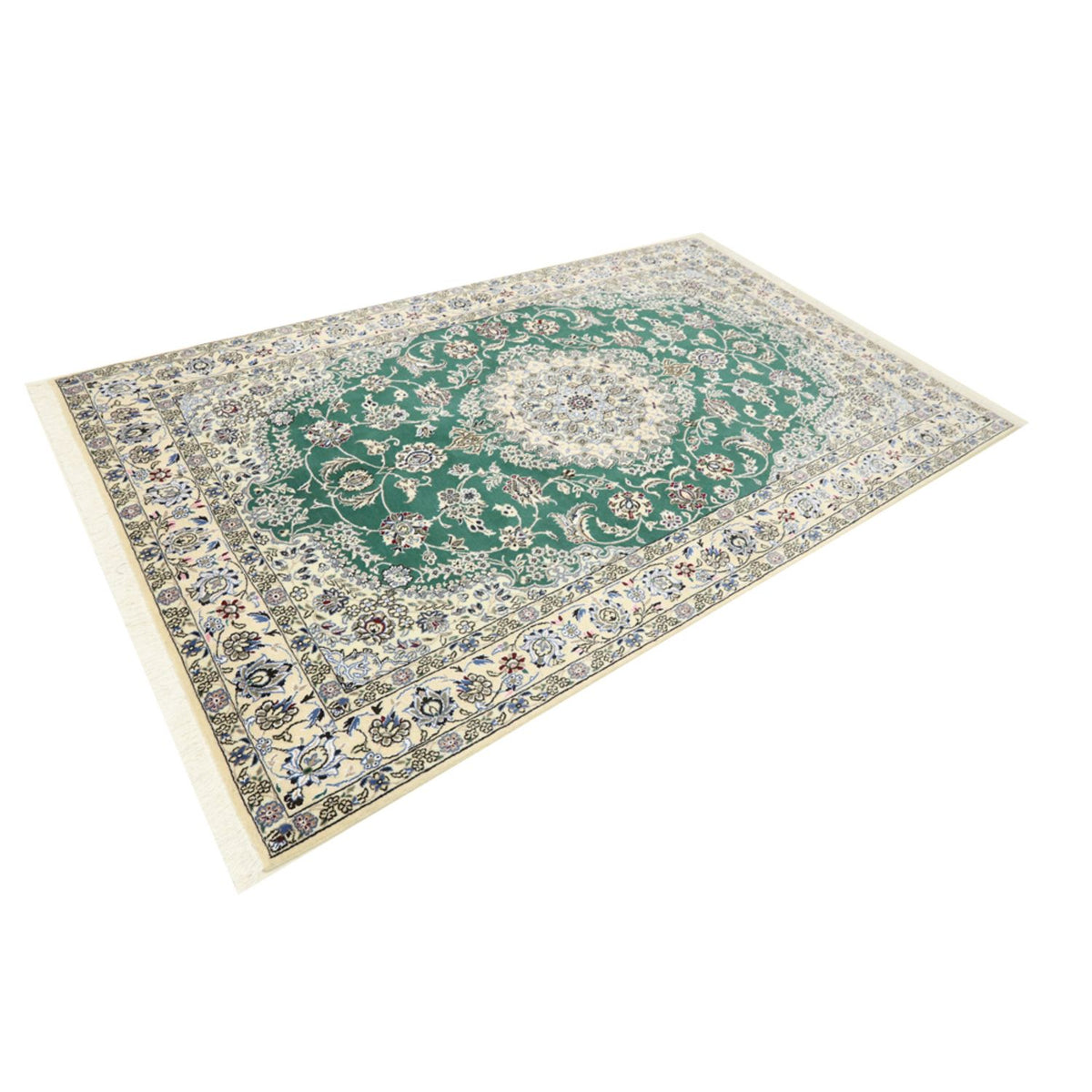 Alfombra Persa - Nain - Real - 250 x 156 cm - verde