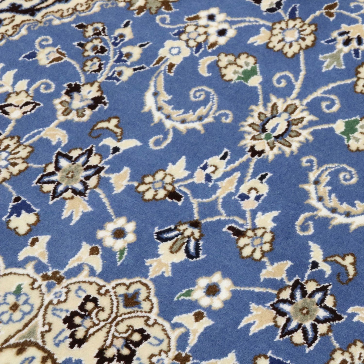 Alfombra Persa - Nain - Real - 136 x 90 cm - azul