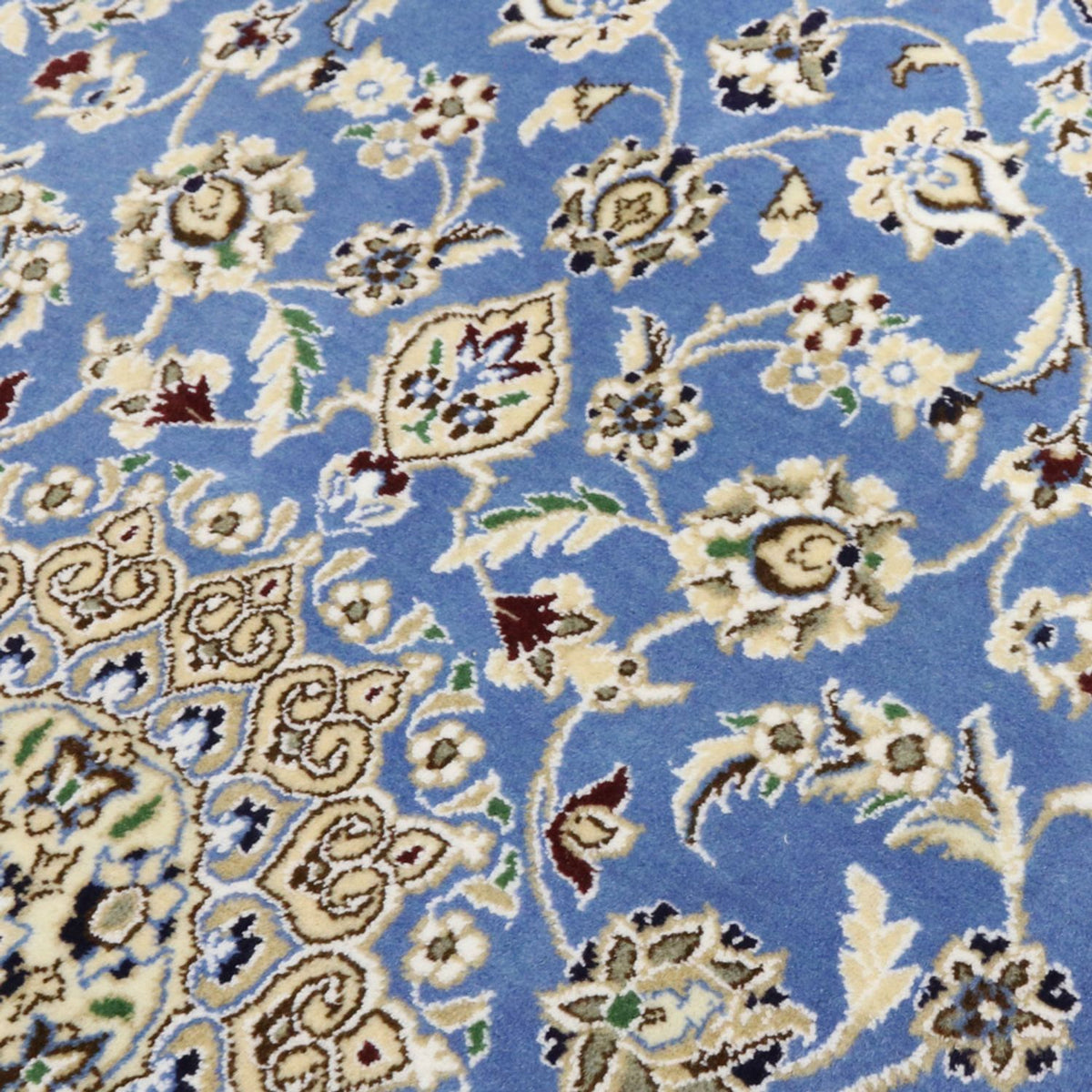 Alfombra Persa - Nain - Real - 135 x 91 cm - azul