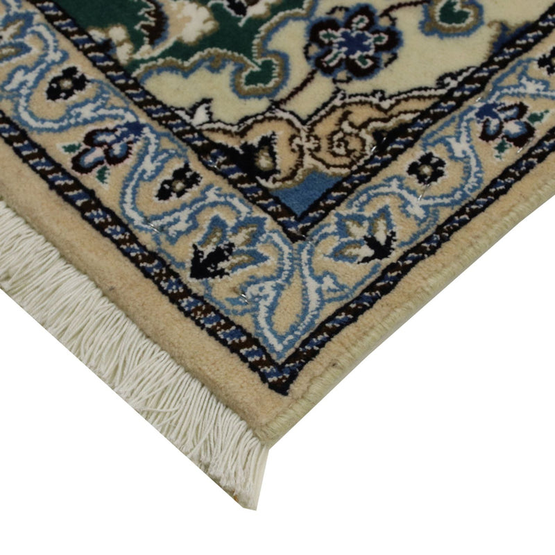 Alfombra de pasillo Alfombra Persa - Nain - Real - 200 x 60 cm - verde