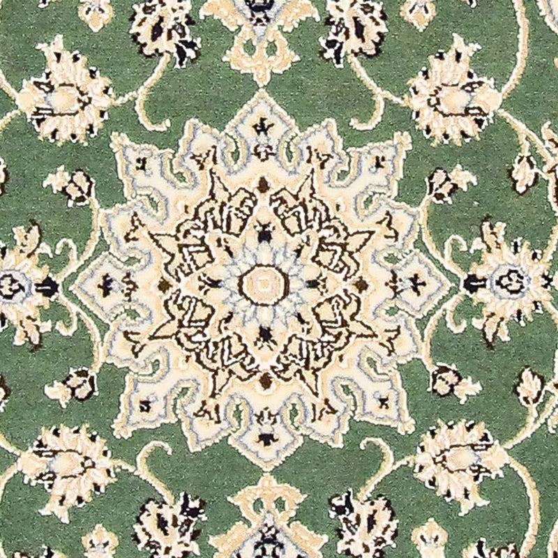Alfombra Persa - Nain - Real - 98 x 64 cm - verde