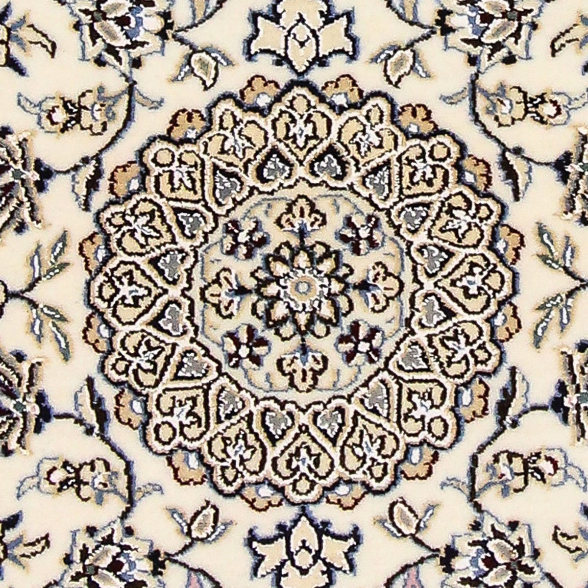 Alfombra Persa - Nain - Real - 92 x 64 cm - crema