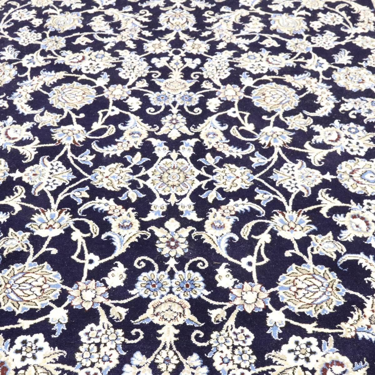 Alfombra persa - Nain - 338 x 240 cm - azul oscuro