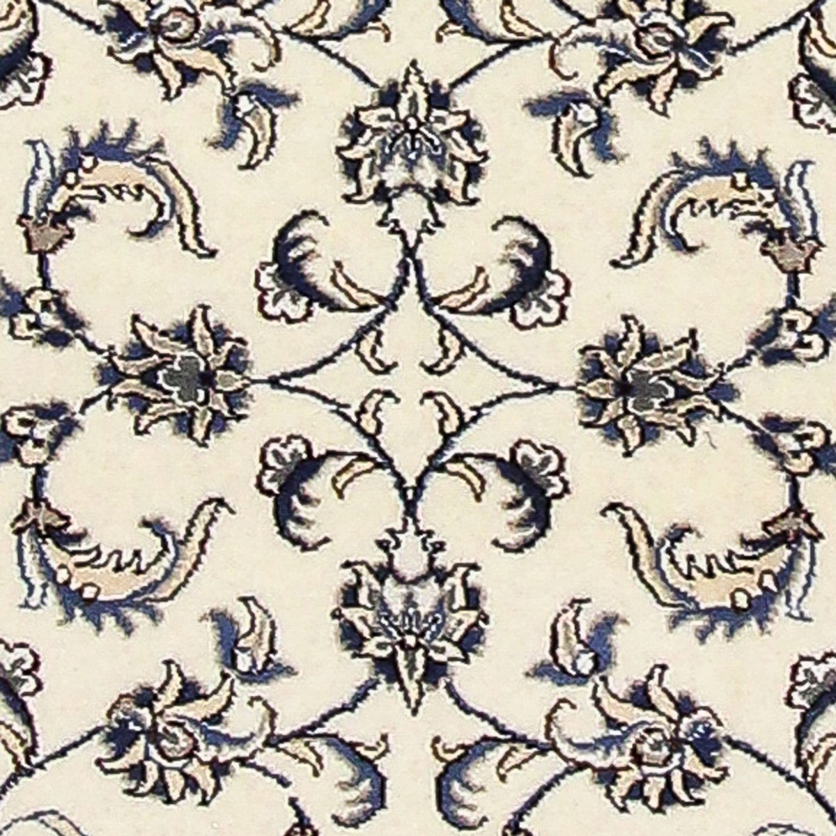 Alfombra de pasillo Alfombra persa - Nain - 378 x 80 cm - crema