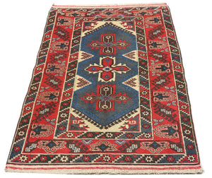 Alfombra oriental - 184 x 119 cm - rojo
