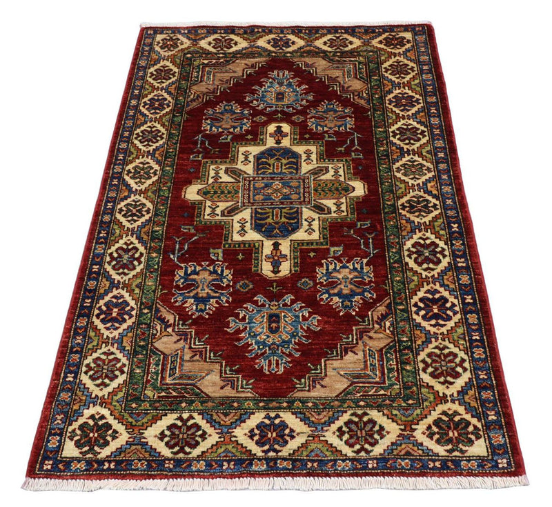 Alfombra Ziegler - Kazak - 155 x 102 cm - rojo oscuro