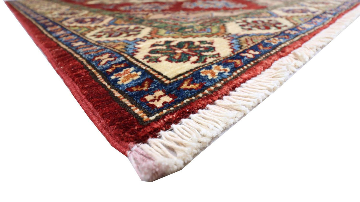 Alfombra Ziegler - Kazak - 155 x 102 cm - rojo oscuro