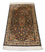 Alfombra de seda - Seda de Cachemira - 124 x 77 cm - azul oscuro