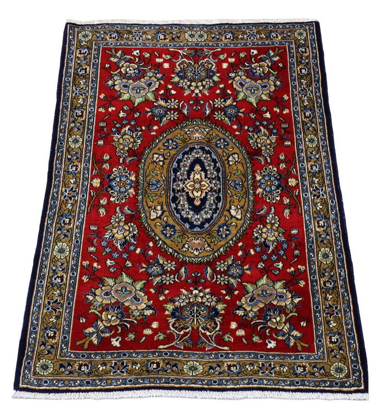 Alfombra persa - Ghom - 97 x 78 cm - rojo