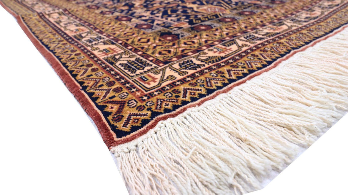 Alfombra afgana - 140 x 102 cm - negro