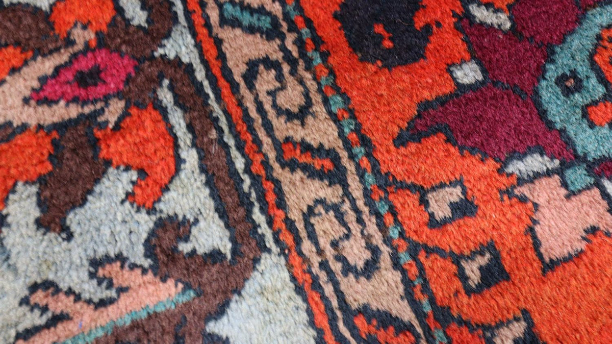 Alfombra oriental - 210 x 133 cm - rojo oscuro