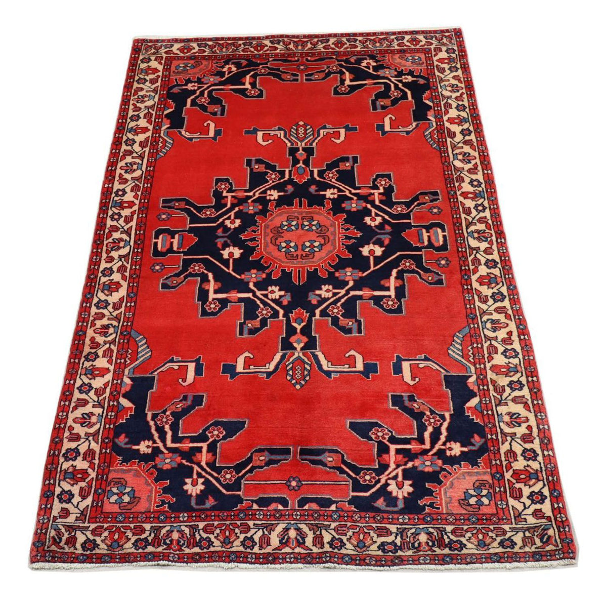 Alfombra persa - Nómada - 215 x 125 cm - rojo